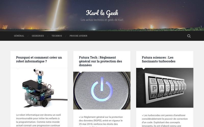 Karl le Geek - Les actus technos et geek de Karl